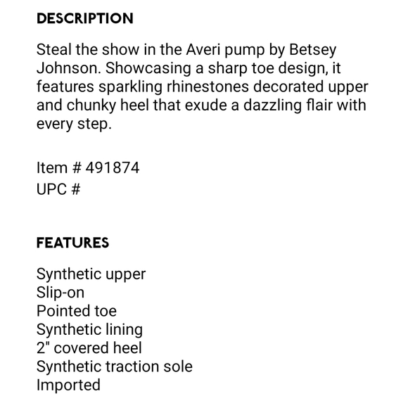 NIB SOLD OUT GORGEOUS Betsey Johnson Averi Rhinestone Pumps sz 6.5 - Picture 2 of 16